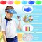 36 Sets Summer Foam Visor Sun Hats Crafts Kits for Kids Include Assorted Color Foam Hats Rhinestone Felt Stickers and Markers for Boys Girls Crafts Outdoor Sea Party Activities Supplies